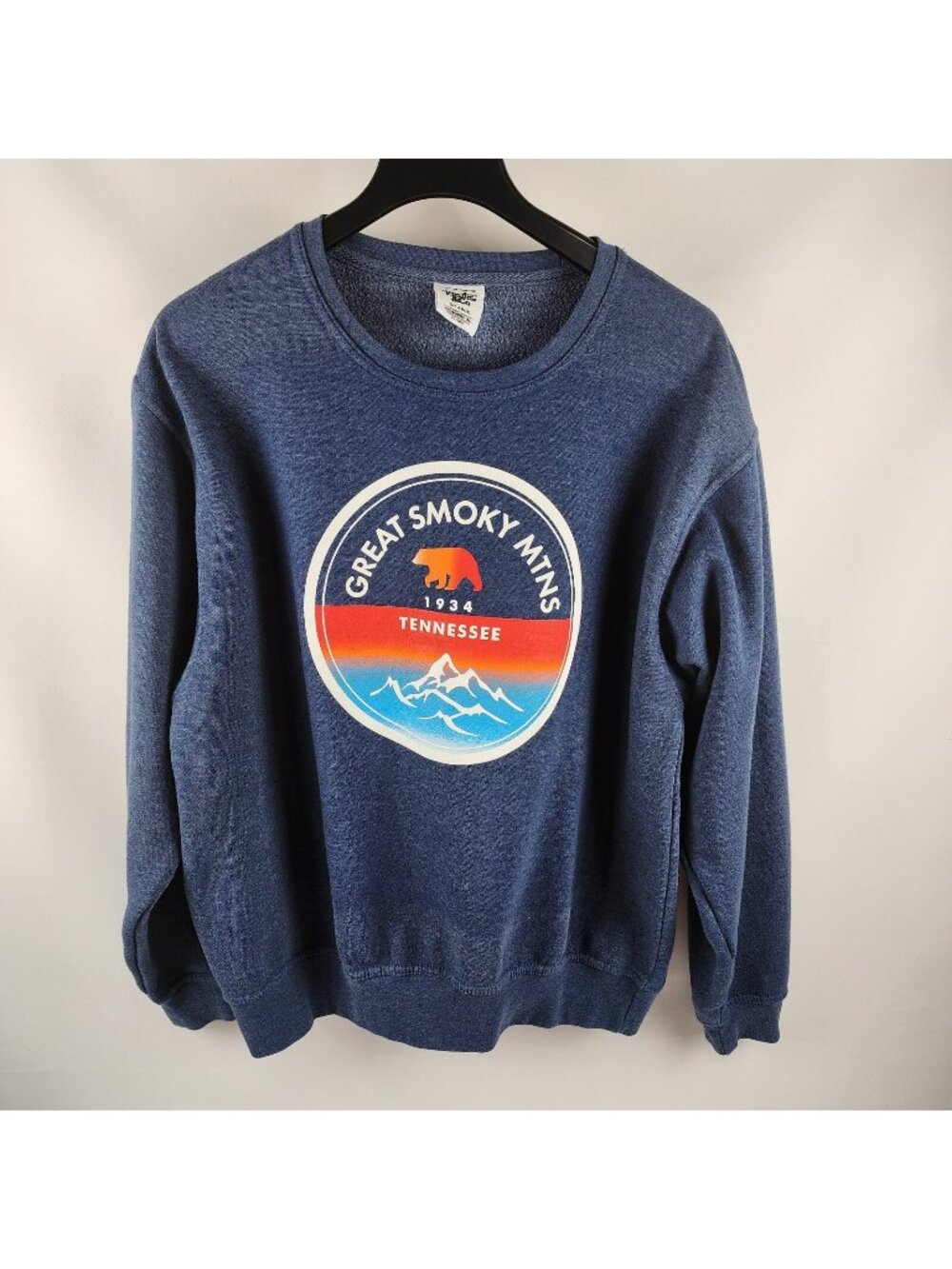 Pacific & Co Sweatshirt XL Blue Great Smoky Mountain TN Graphic Sweatshirt
